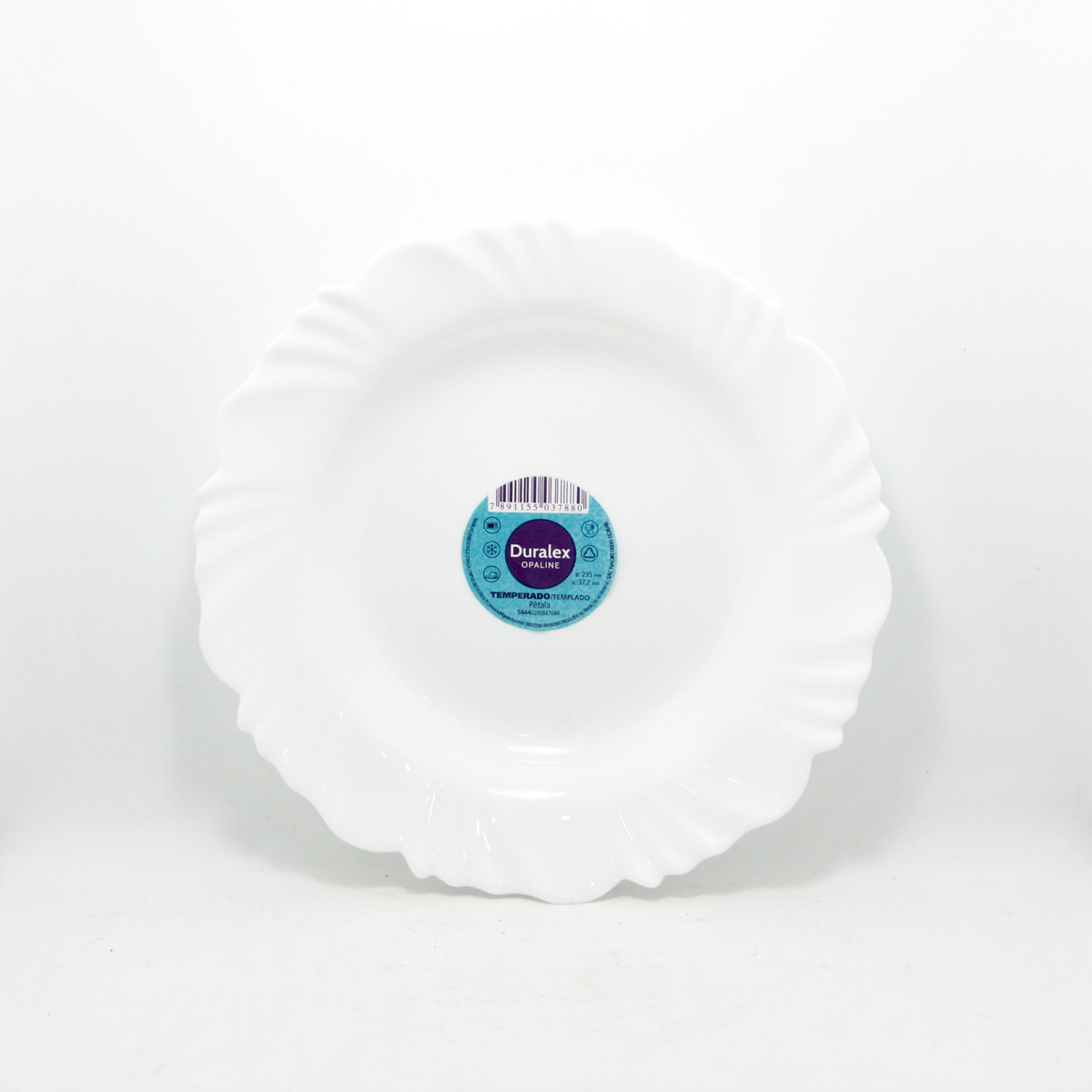 Plato petala hondo duralex - vidrio - 23,5cm.