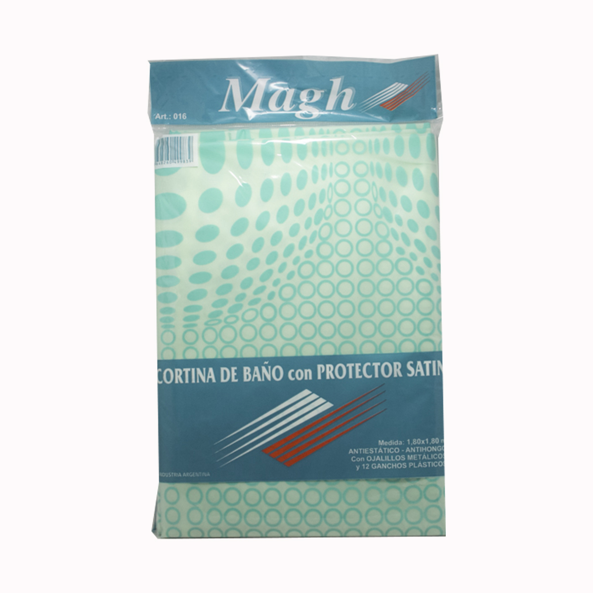 Cortina de Baño con Protector Estampada magh Satín 1.80×1.80 Mts