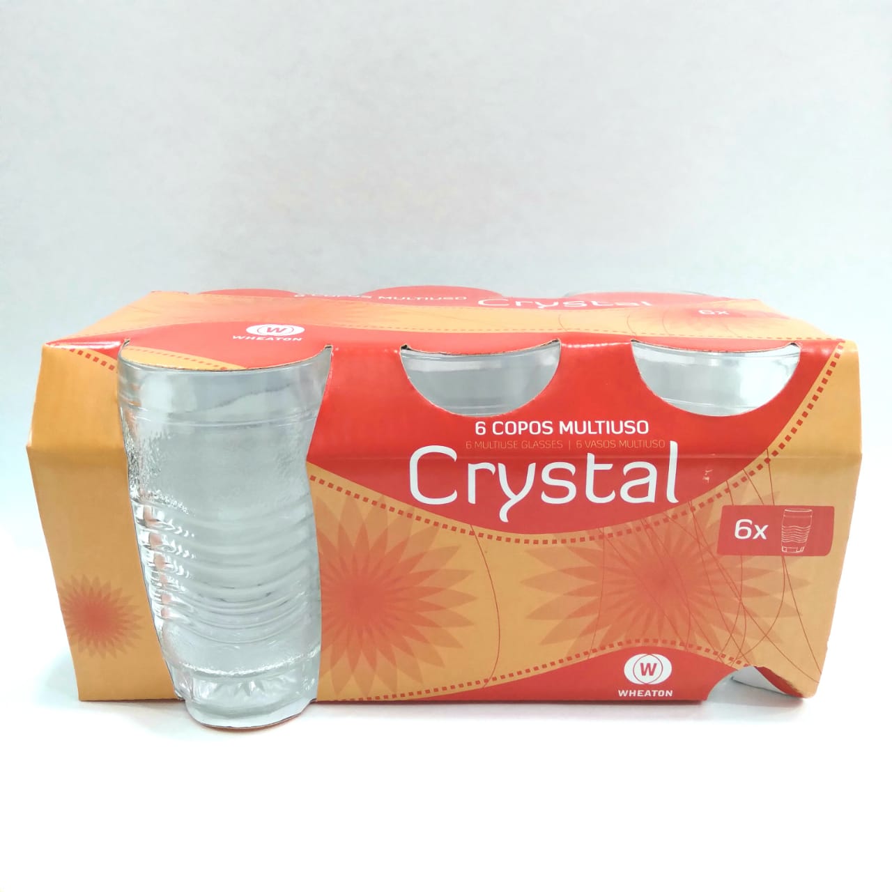 VASO- BRASIL - CRYSTAL - X6 UNIDADES