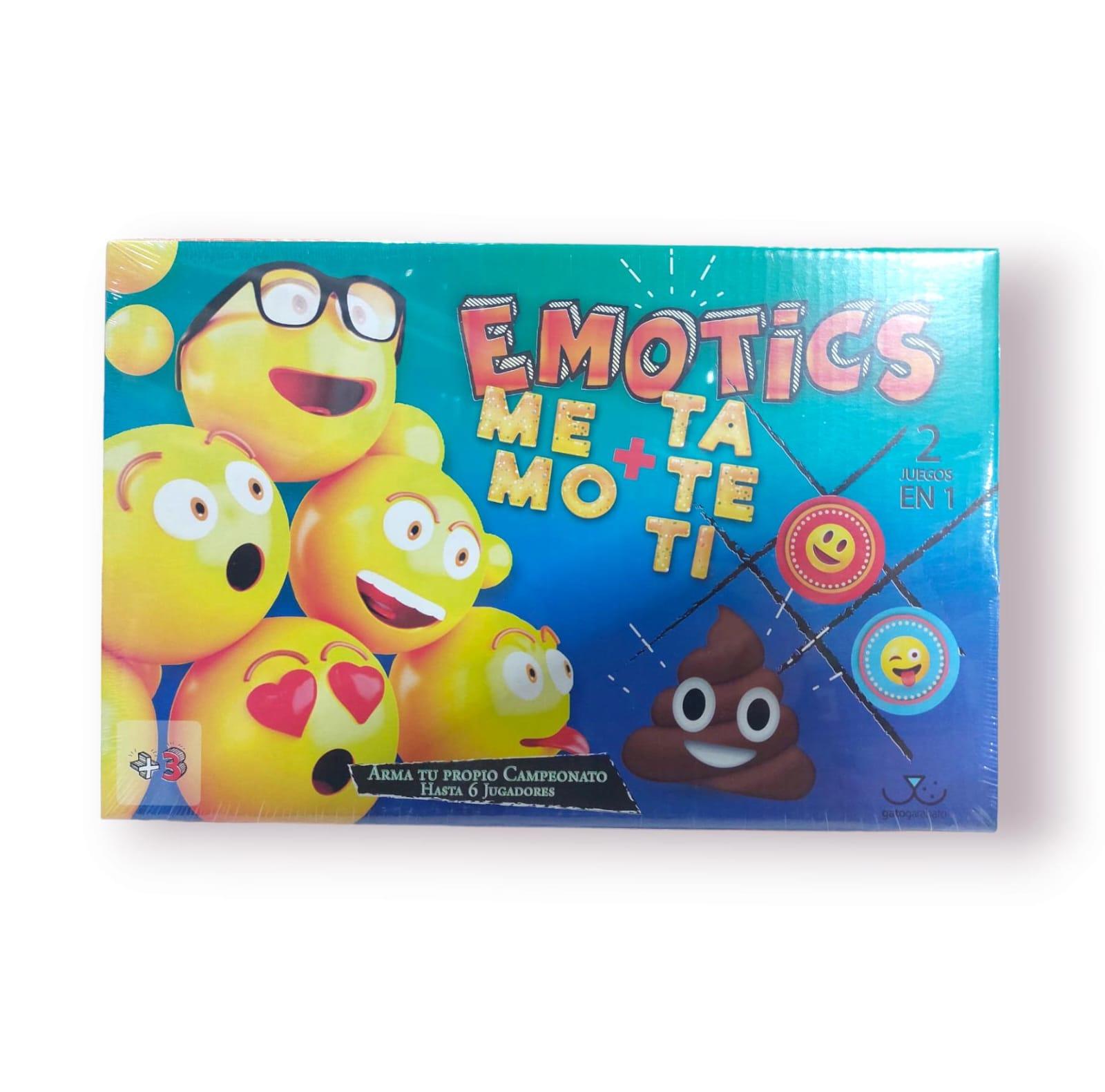 EMOTICS MEMO + TATETI - 2 JUEGOS EN 1