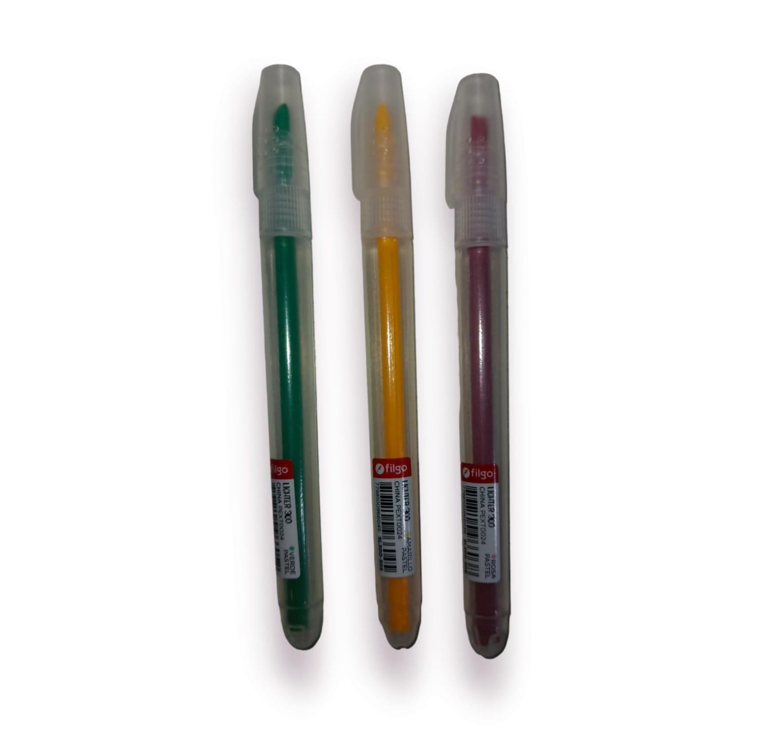 RESALTADORES FINOS VARIOS COLORES X UNIDAD FILGO 