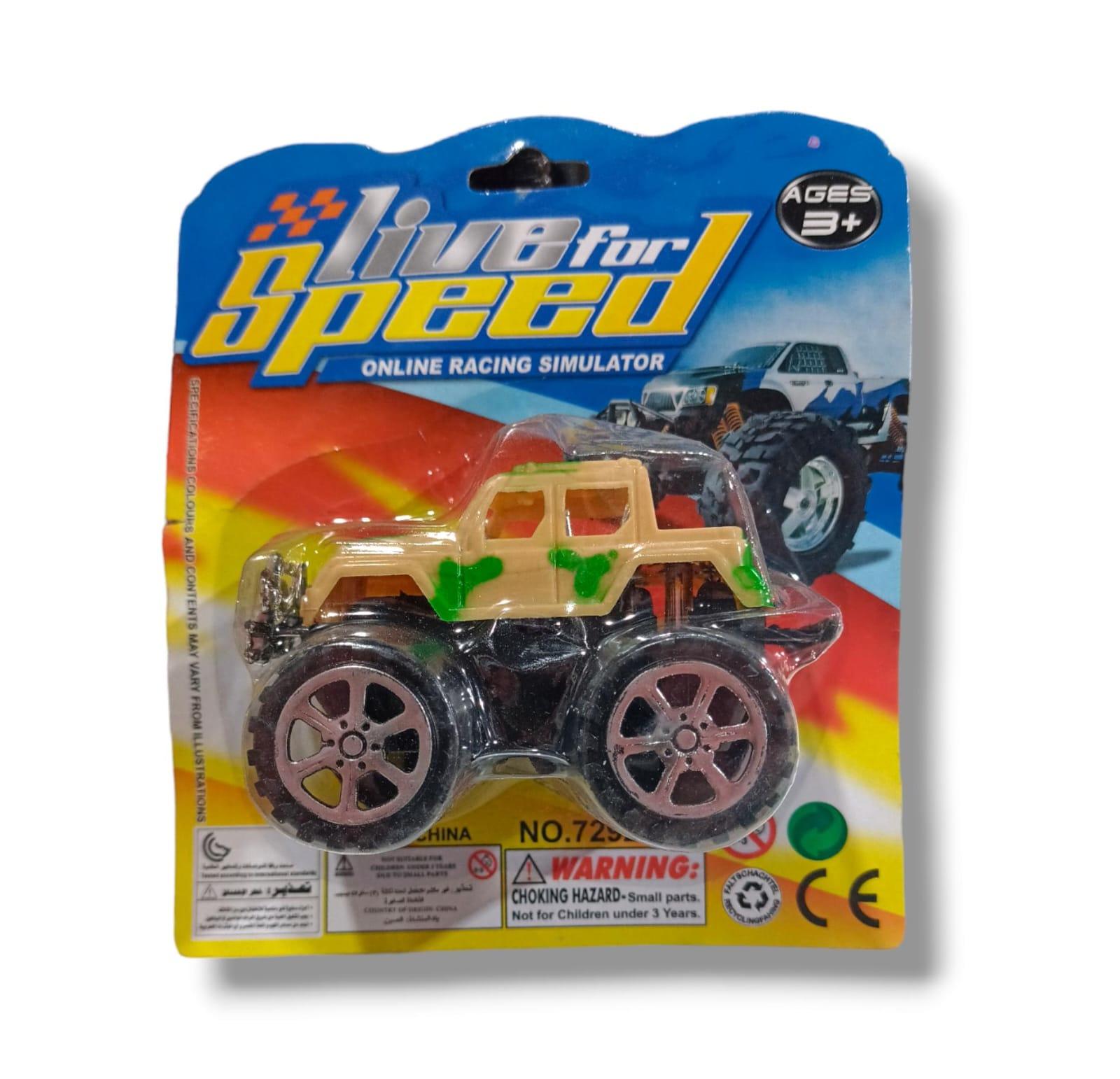 CAMIONETA 4X4 REUEDAS GRANDES - EN BLISTER - 7X10CM