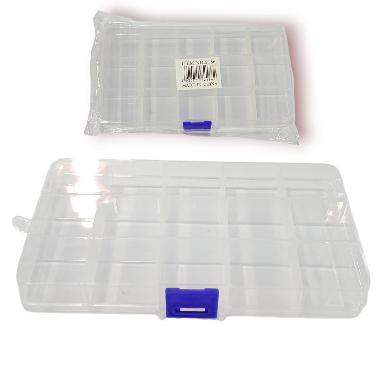 ORGANIZADOR PLASTICO DE 15 DIVISIONES - 9X17CM