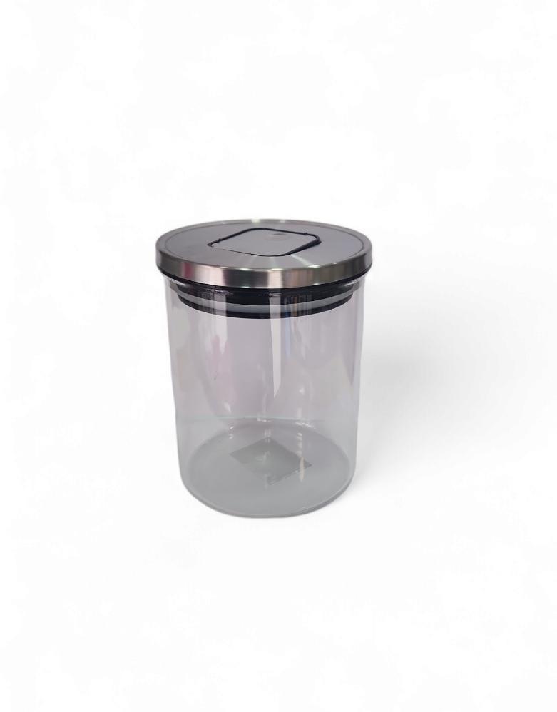 FRASCO VIDRIO 1KG C/TAPA METALICA BAJO