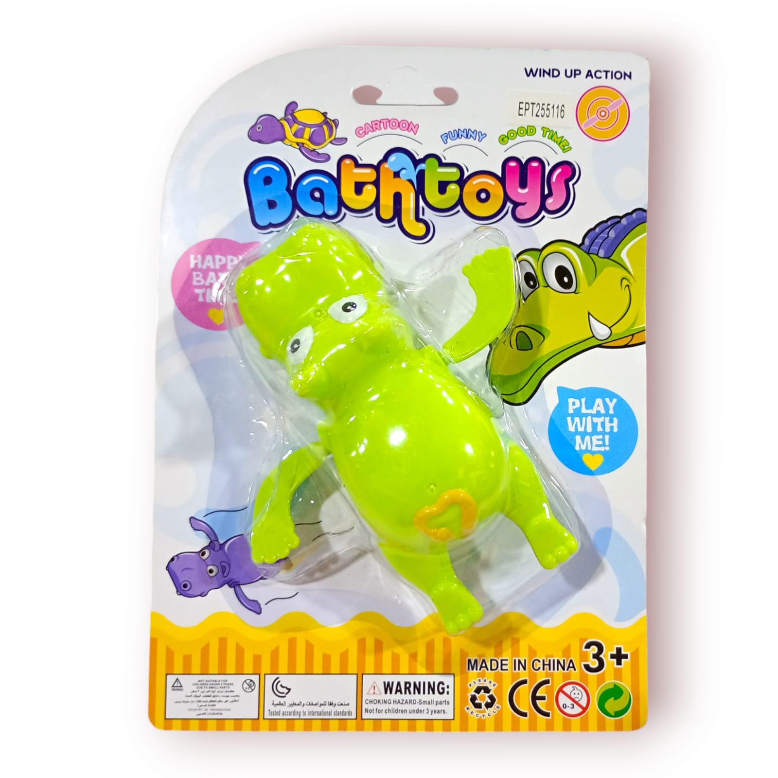 HIPOPOTAMO A CUERDA PARA JUGAR EN EL AGUA- 12CM