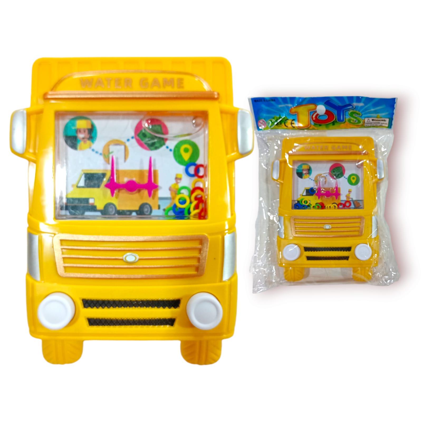 JUEGO DE AGUA CON FORMA DE COLECTIVO EN BOLSA 13CM