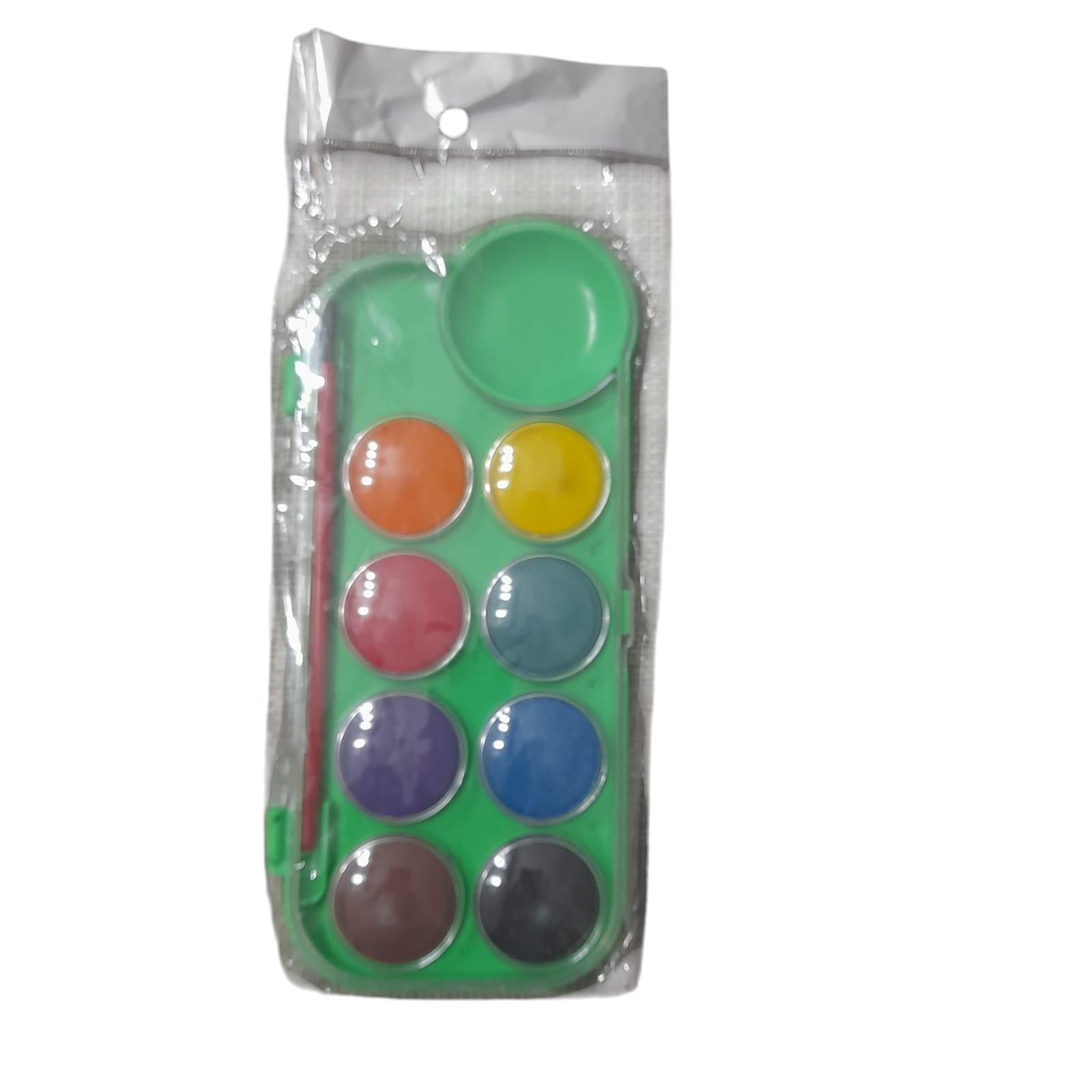 ACUARELA X 8 COLORES CON PINCEL