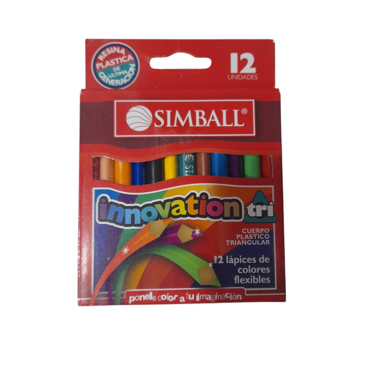 LAPICES DE COLORES CORTOS X 12 UNIDADES SIMBALL