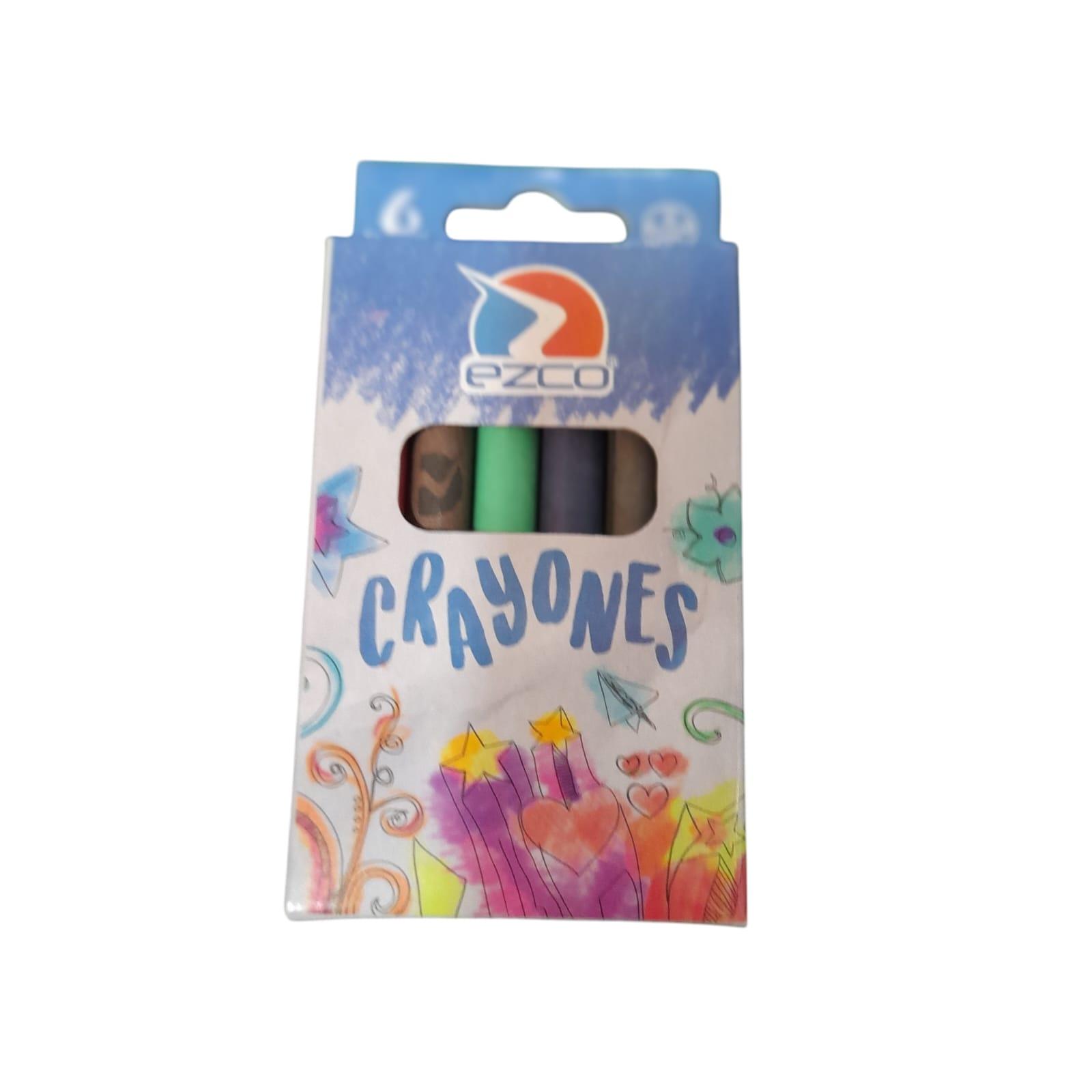 CRAYONES X 6 UNIDADES EN CAJA EZCO