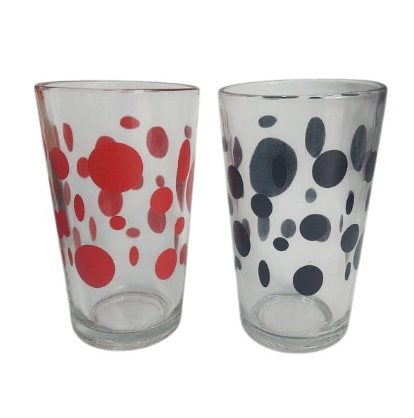 VASO VIDRIO ESTAMPADO VARIOS MOTIVOS