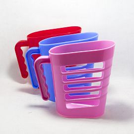 PORTA SACHET PLASTICO CALADO CON ASA 1LTS