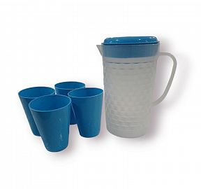 JARRA 1.6LTS +4 VASOS - PLASTICO