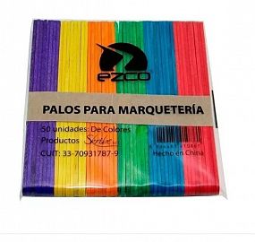 Palitos de Helado  Multicolor  x 50 unidades