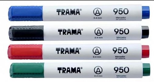MARCADOR P/PIZARRA TRAMA 950 AZUL