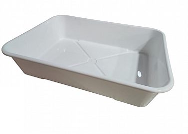 BANDEJA/BATEA RECTANGULAR BLANCA 12LT