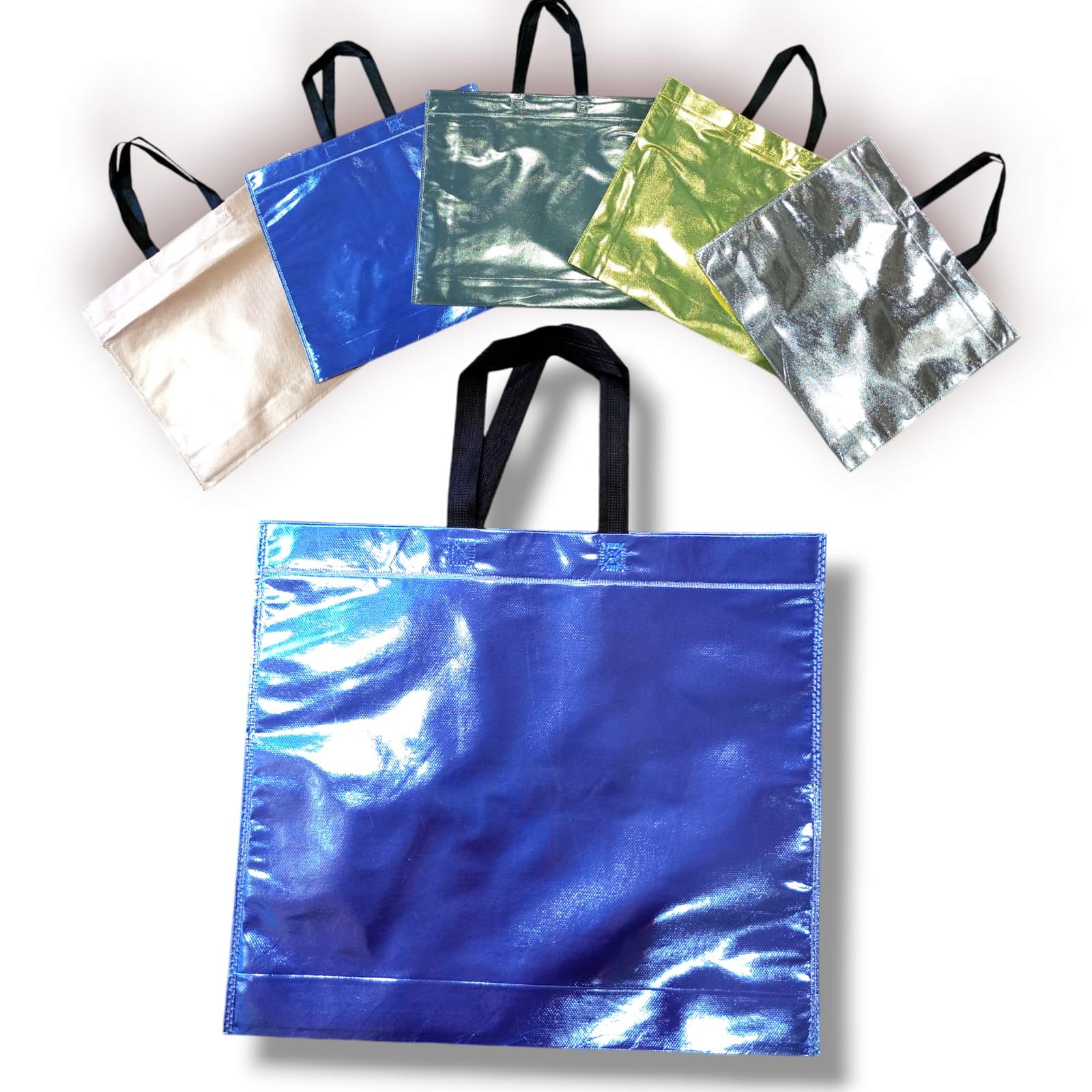 BOLSA ECOLOGICA METALIZADA CON MANIJA 45X40CM