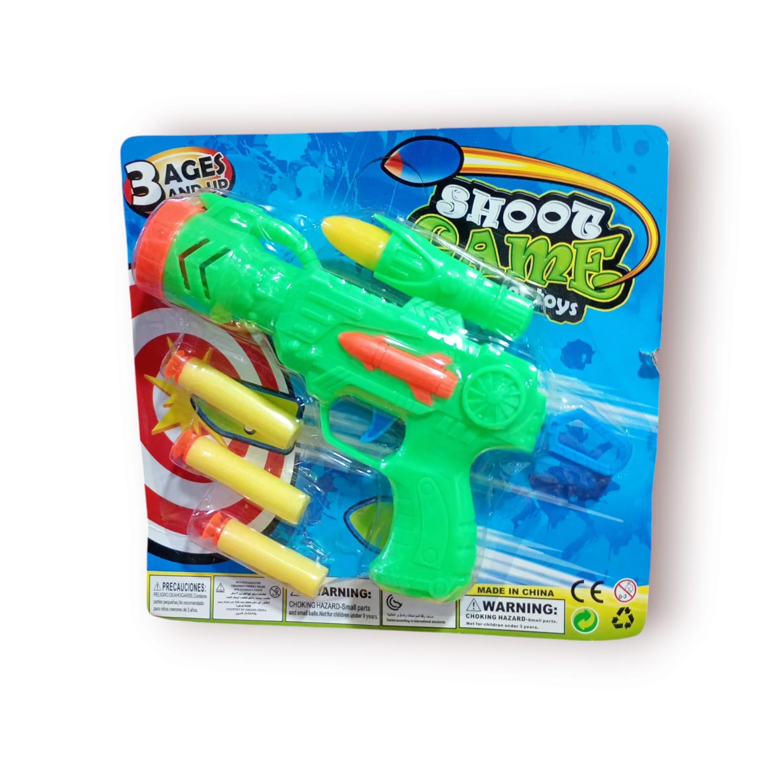 PISTOLA LANZA DARDOS EN BLISTER 20CM