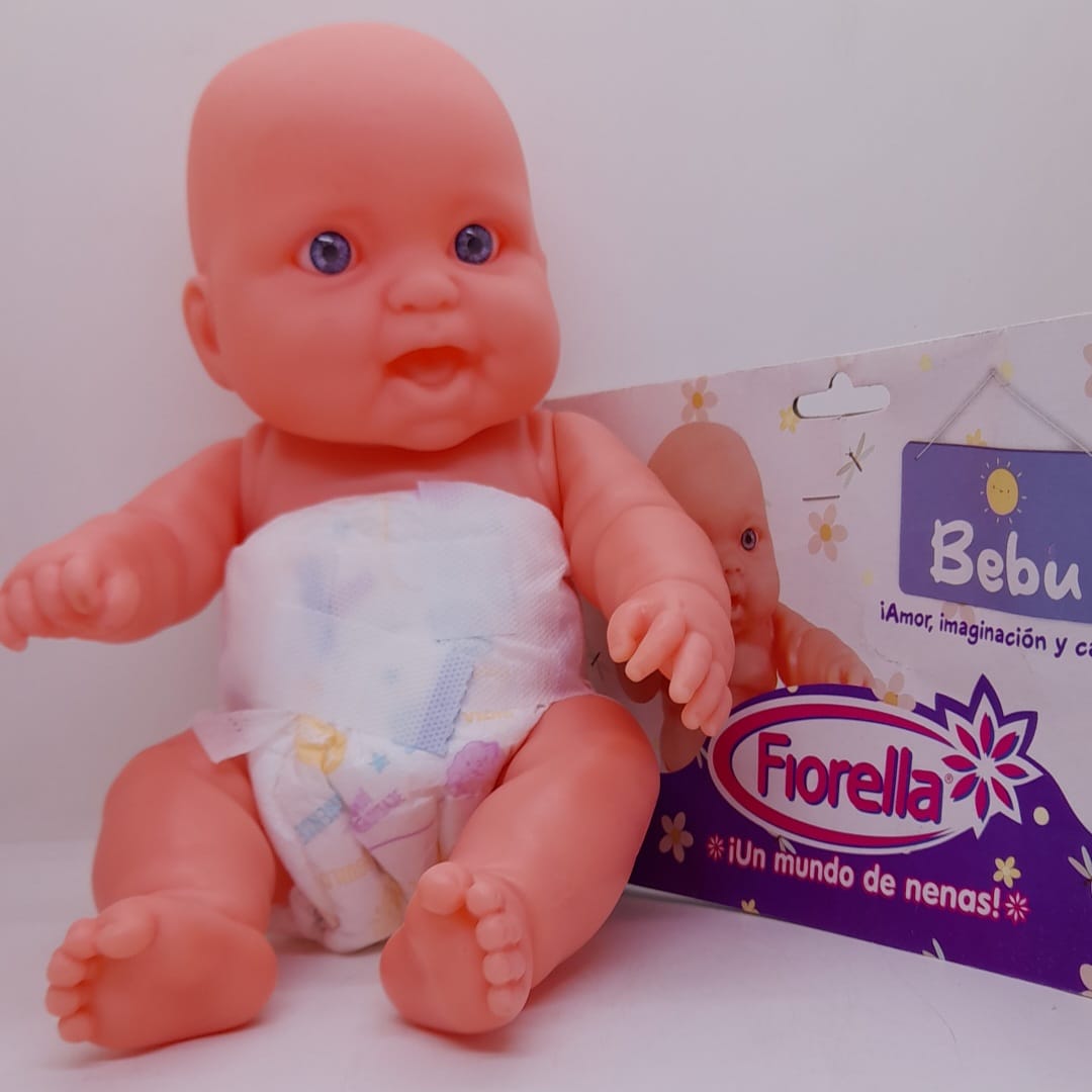 BEBE CON PAÑAL BEBU EN BOLSA - FIORELLA- 30CM