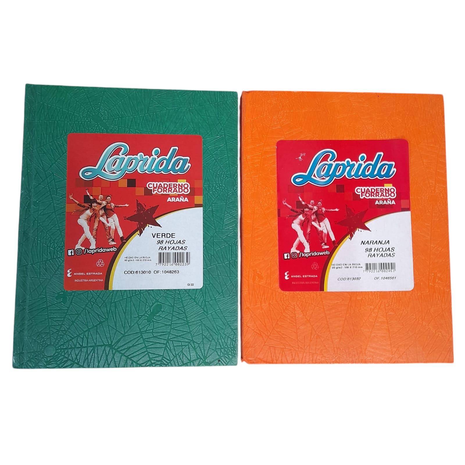 CUADERNO N1 98 HOJAS VARIOS COLORES LAPRIDA