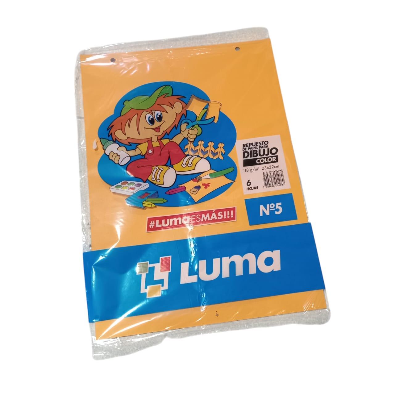 REPUESTO DE HOJAS CANSON PARA DIBUJO N*5 COLOR LUMA