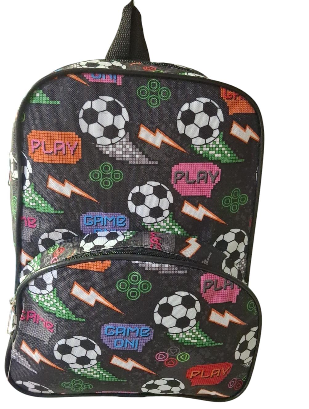 MOCHILA INFANTIL 2 CIERRES FUTBOL