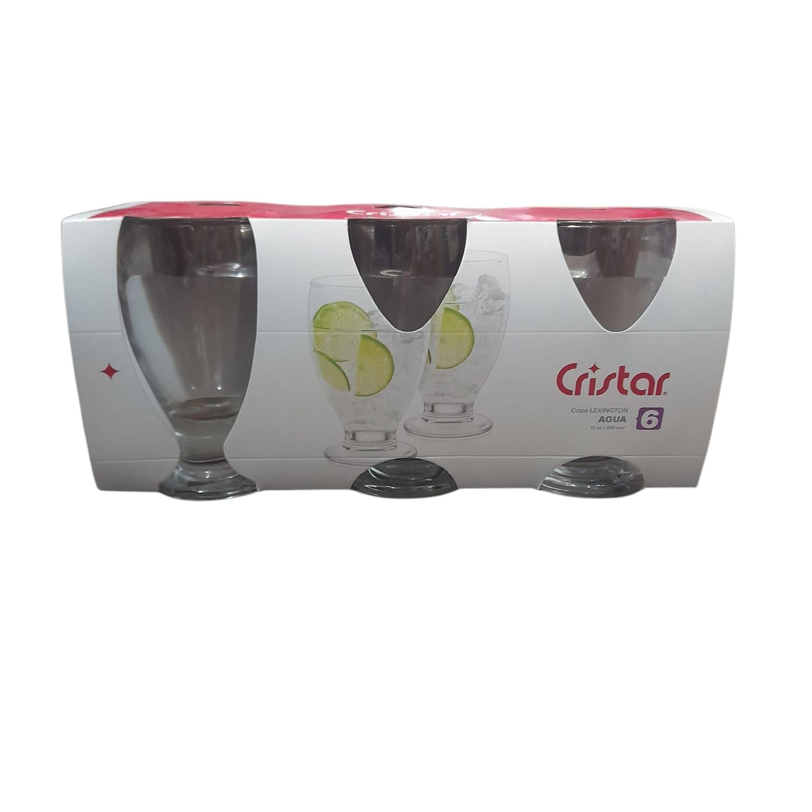 COPA VIDRIO X 6 UNIDADES EN CAJA REGALO CRISTAR