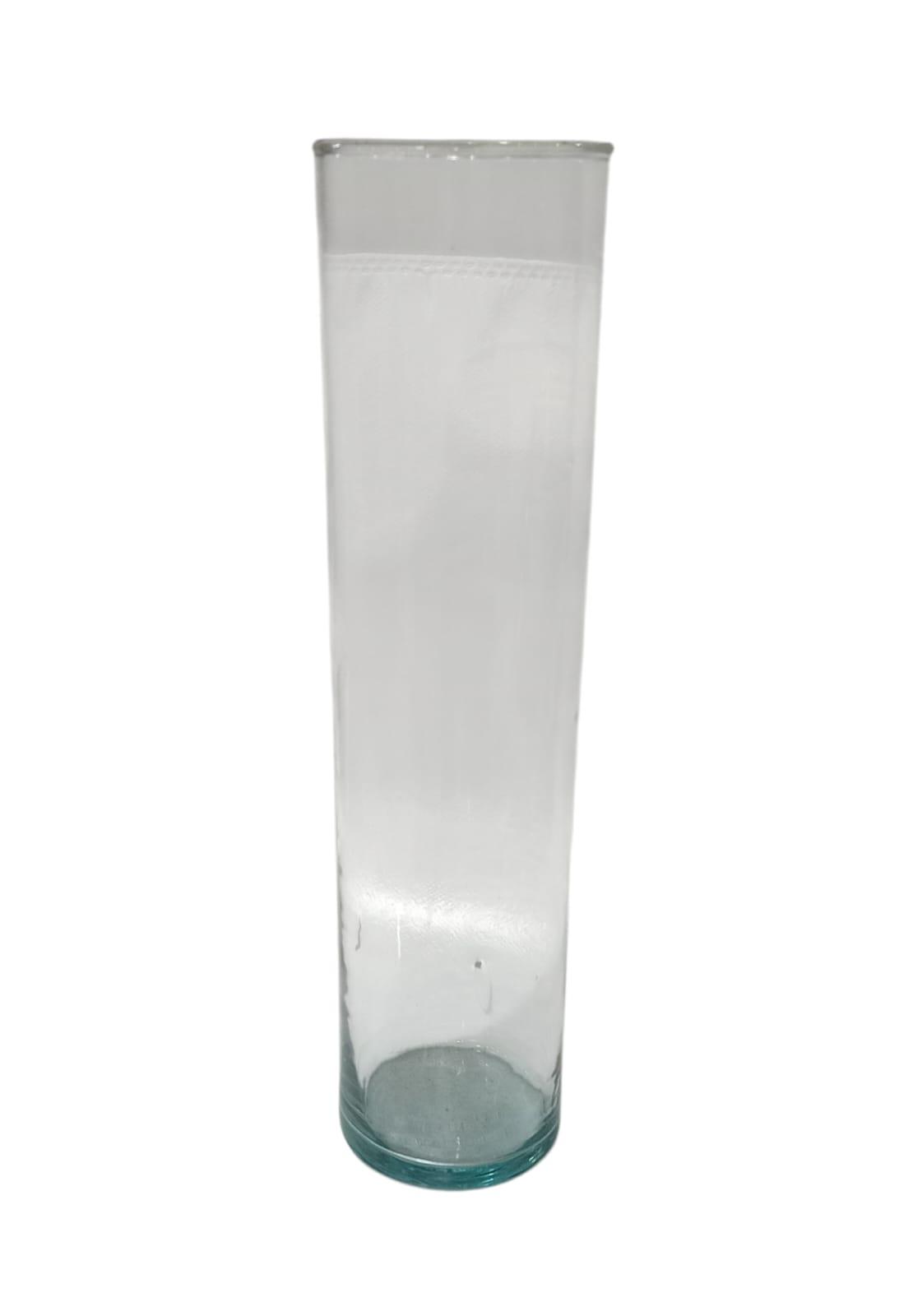 FLORERO GRANDE VIDRIO LABRADO 29CM