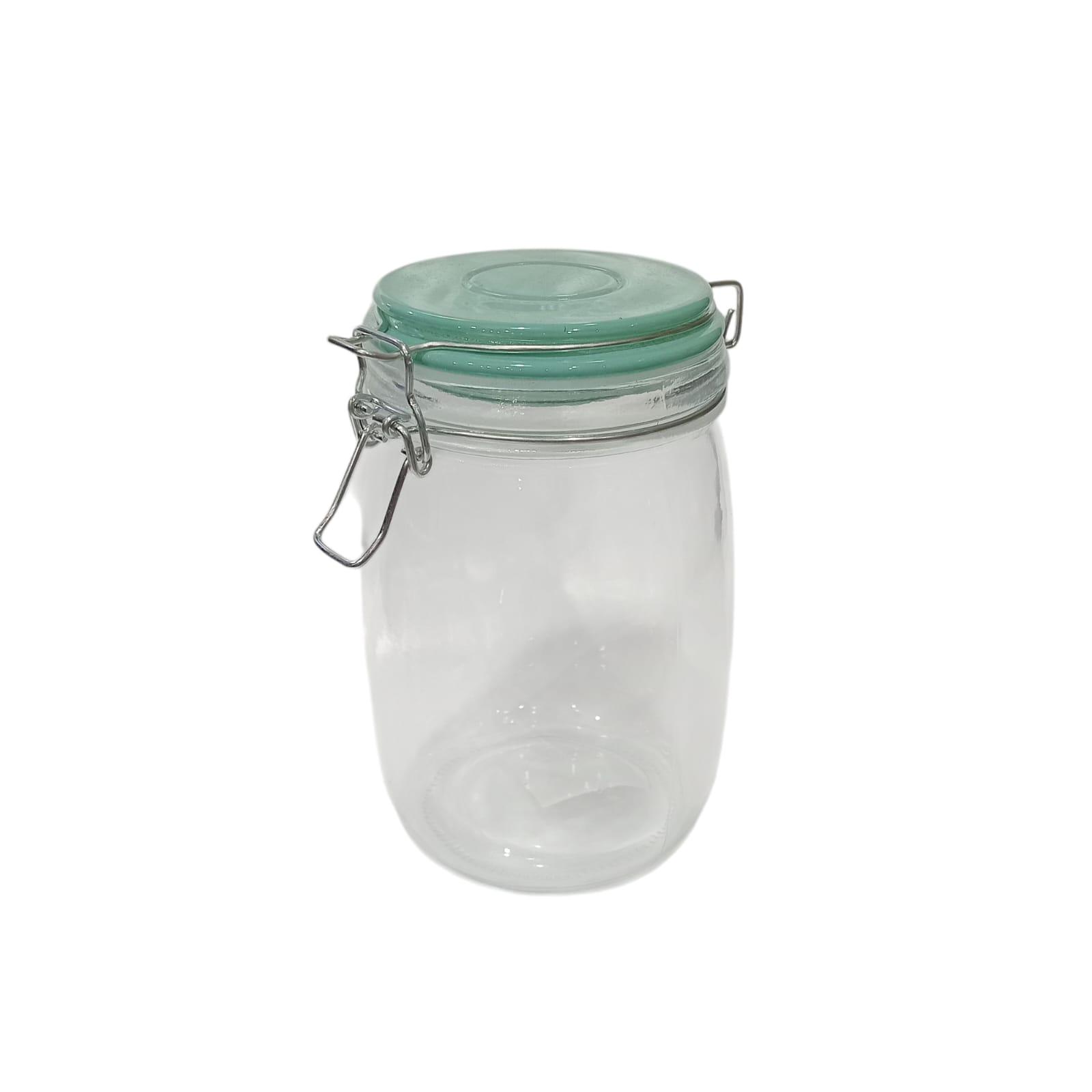 FRASCO VIDRIO 1.5KLS CON TAPA HERMETICO