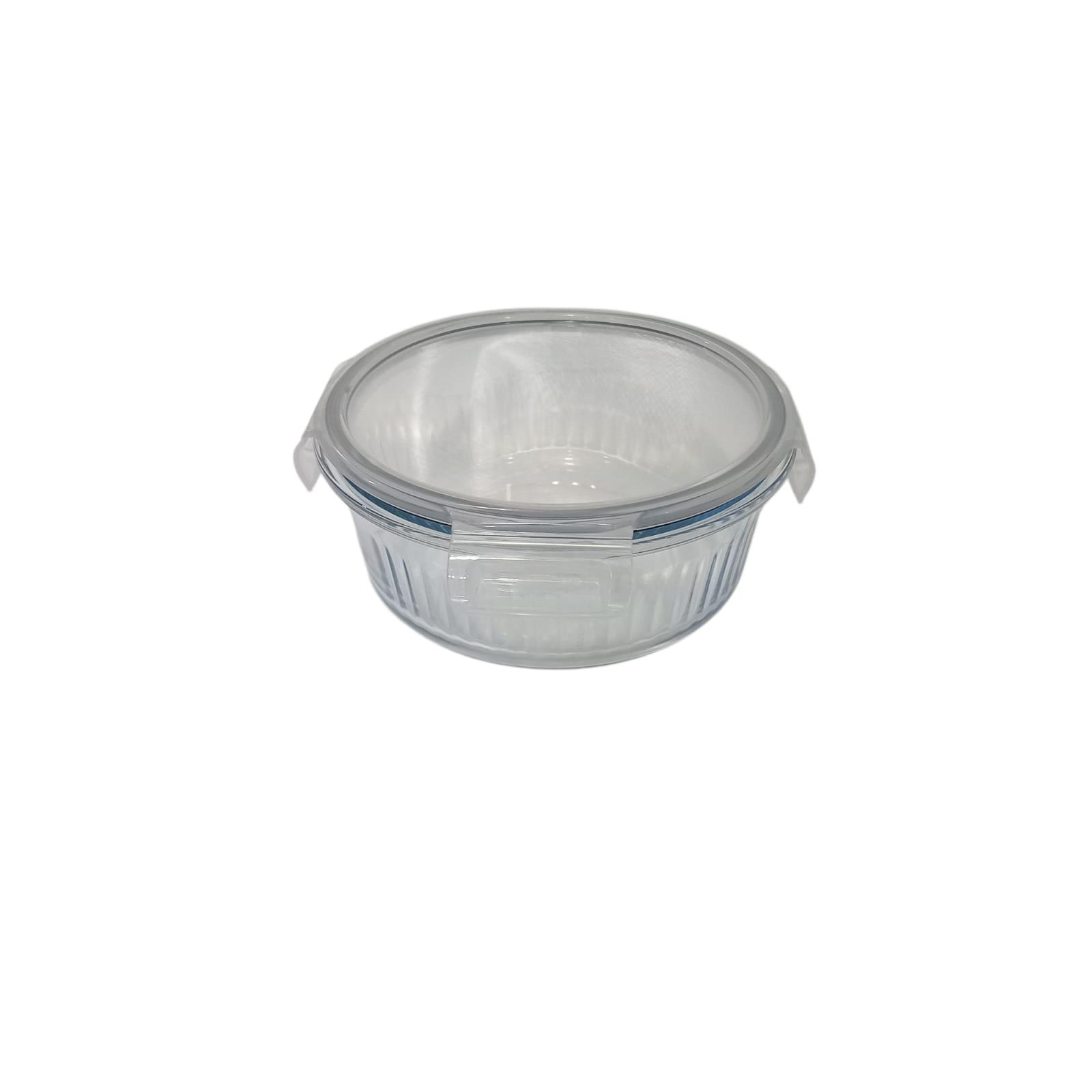 BOWL/ENSALADERA VIDRIO CON TAPA HERMETICA PLASTICA
