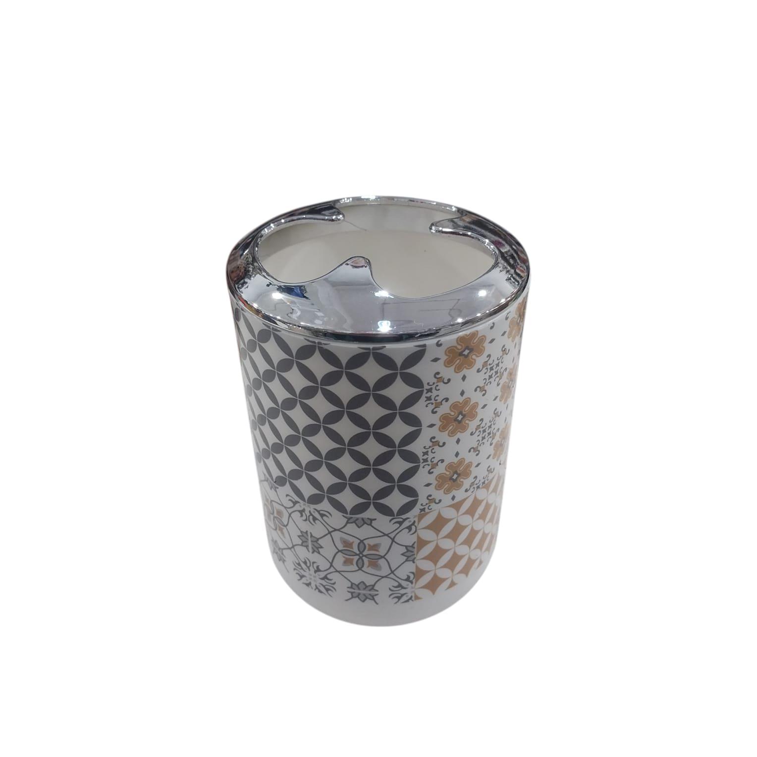 PORTA CEPILLO DIENTES ESTAMPADO PLASTICO