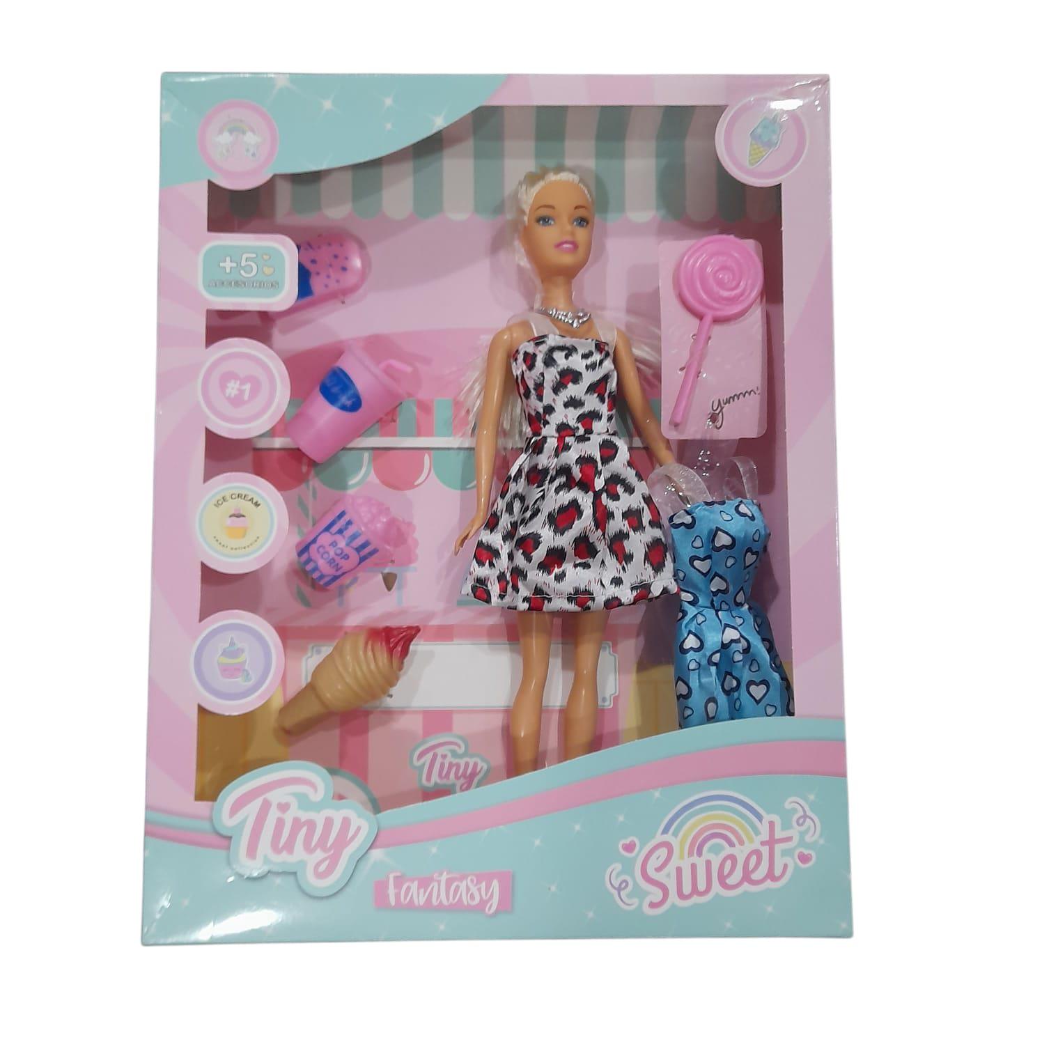 MUÑECA CON ACCESORIOS EN CAJA TINY
