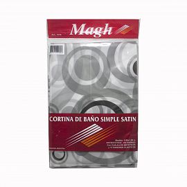 Cortina de Baño Estampada magh  Satín 1.80×1.80Mts