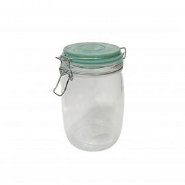 FRASCO VIDRIO 1.5KLS CON TAPA HERMETICO