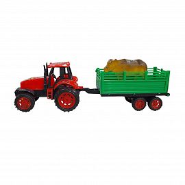 TRACTOR CON REMOLQUE EN BURBUJA