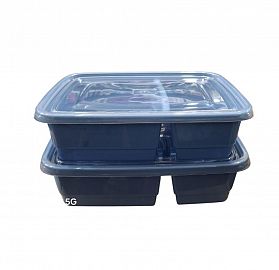 TUPPER CONTENEDOR X2 UNID.1600CC C/DIV. RECTANGULAR