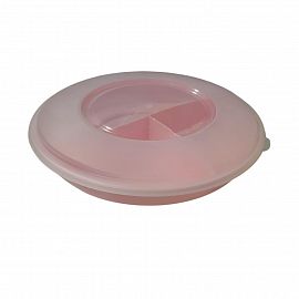 TUPPER C/TAPA 3 DIVISIONES 1600CC PLASTICO