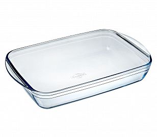 BANDEJA/FUENTE VIDRIO RECTANGULAR 2.6LTS