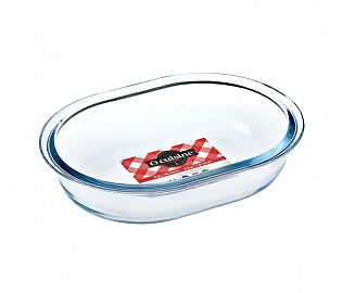 MOLDE TARTA OVAL 1.5LTS VIDRIO