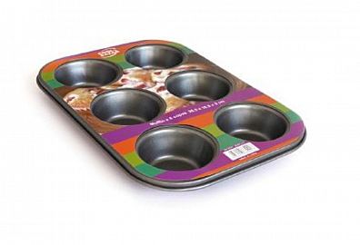 MOLDE REPOSTERIA MUFFIN X6 ANTIADHERENTE