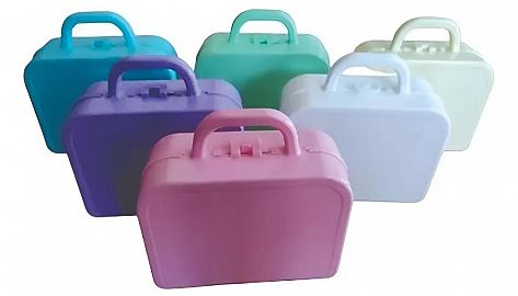 VALIJITA MINI PLASTICA VARIOS COLORES