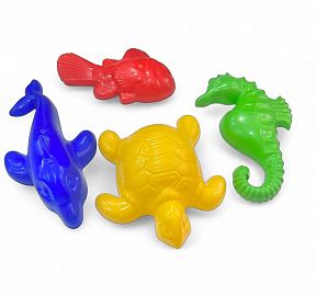 MOLDES PLAYA X 4 UNIDADES E/RED